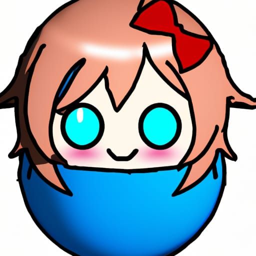Sayori as Countryball Illustration