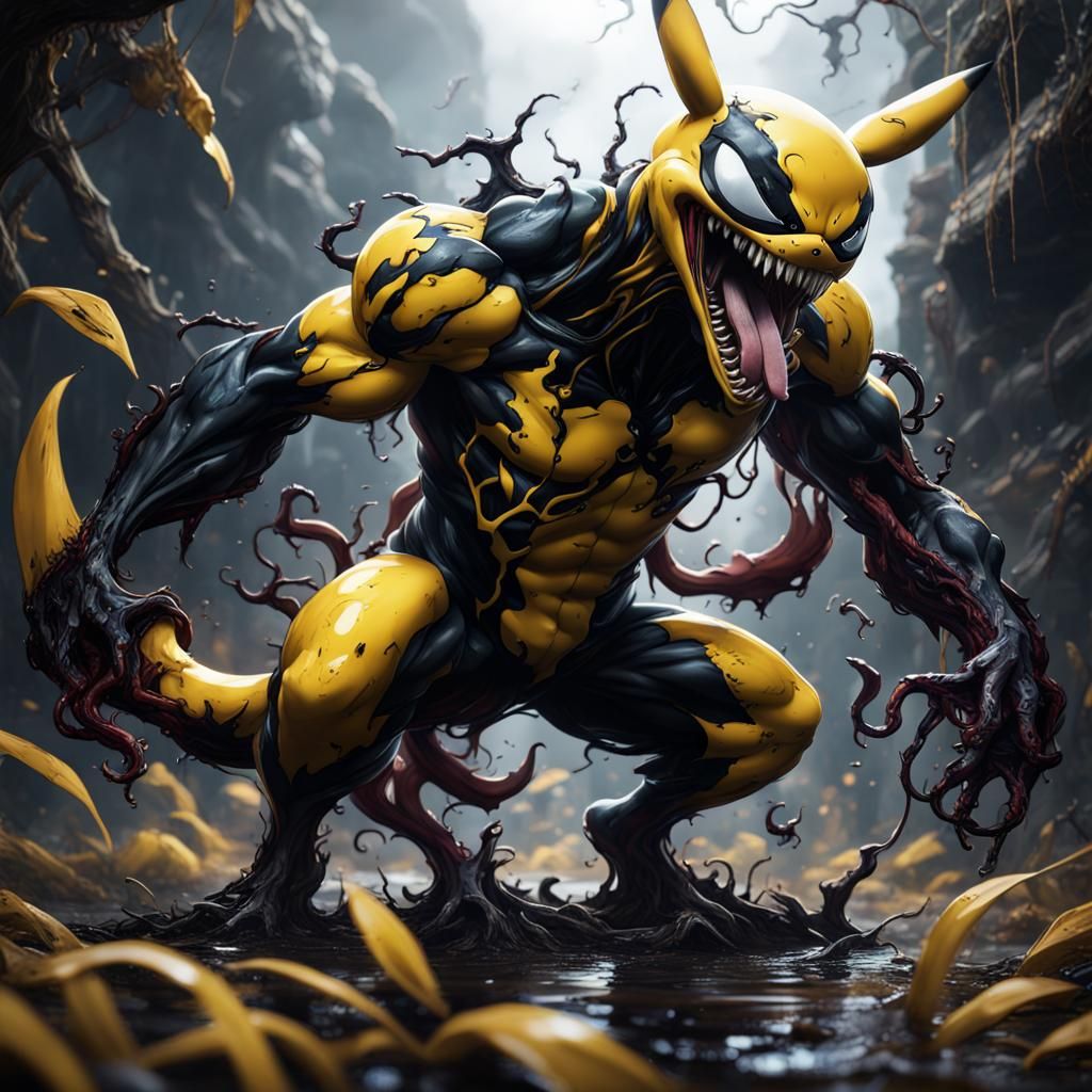 Venom in the body of Pikachu
