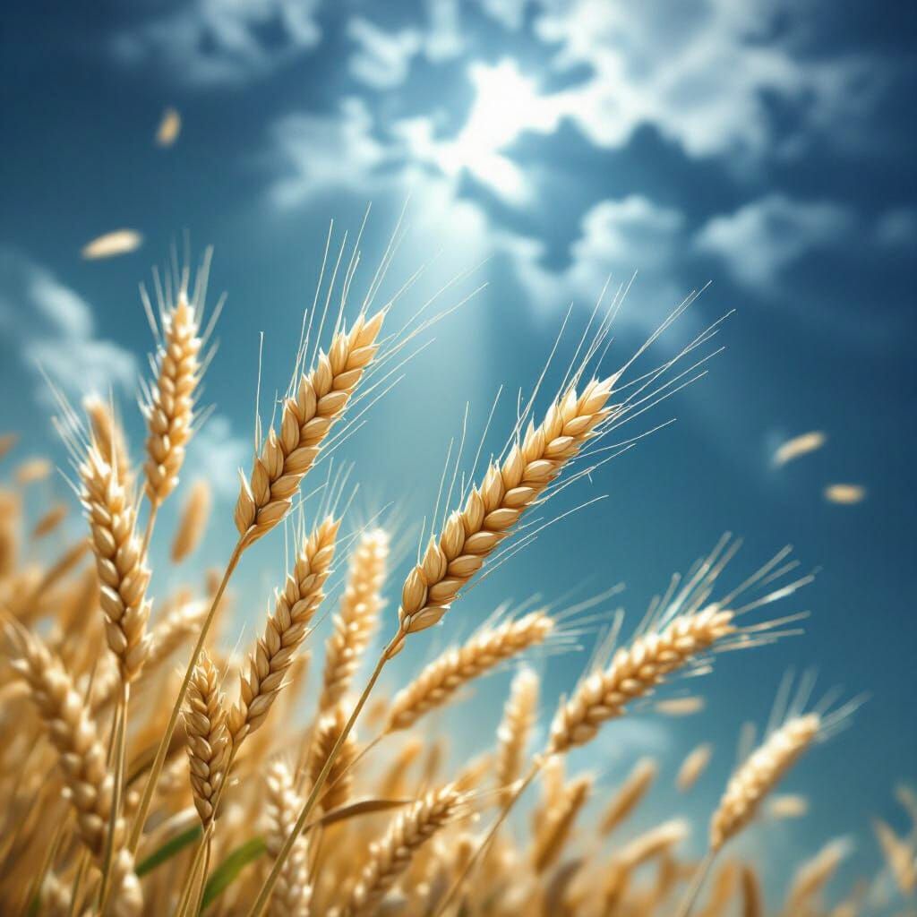 Ethereal Afterlife: Abstract Grain Art