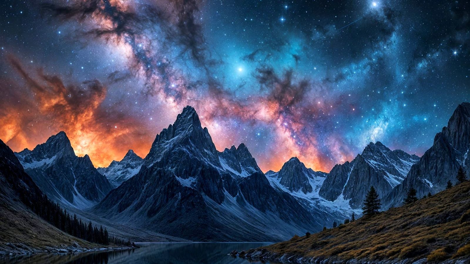 Celestial Mountains in a Cosmic Landscape