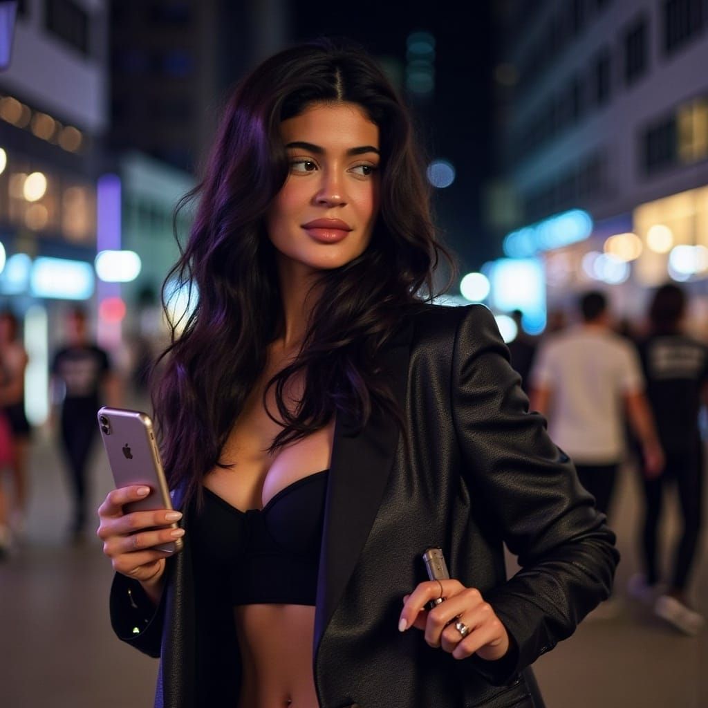 Social Media Influencer in Hyperrealistic Digital Art