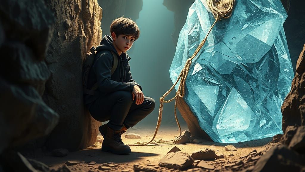 Sleek Adventurer in Diamond Mine