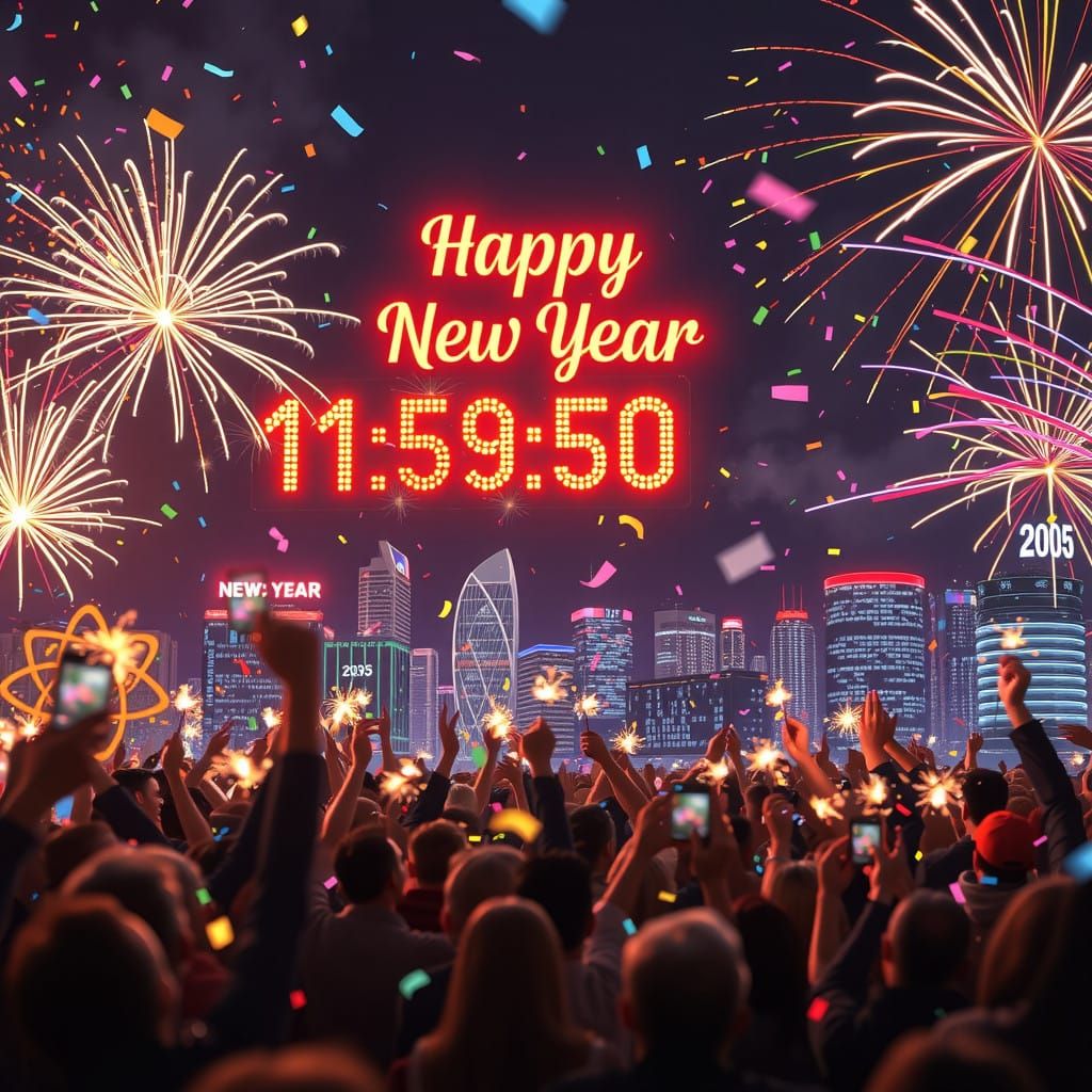 Countdown to Vibrant New Year 2025 Celebration