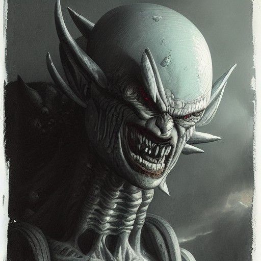 Frieza: A Horror Rendition in Doré-Rutkowski Style