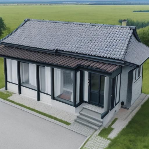 Panoramic Garden View in Minimalist Modern Room