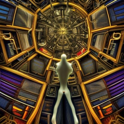 Cyber-Gods in Space: Hyperrealistic Future Beings