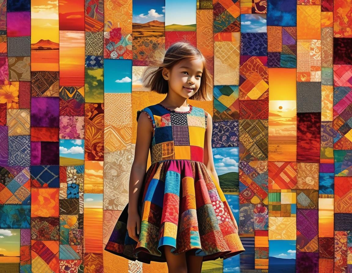 Patchwork Girl in a Dreamlike World
