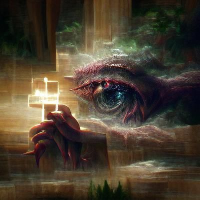Sinister Divine Gaze: All-Seeing Creator
