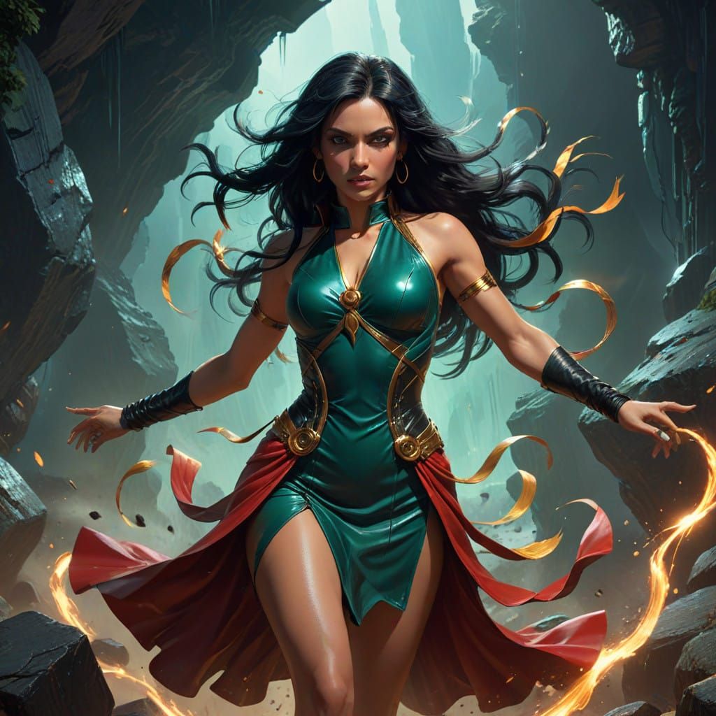 Rock Goddess Takes Center Stage in Cyberpunk Fantasy