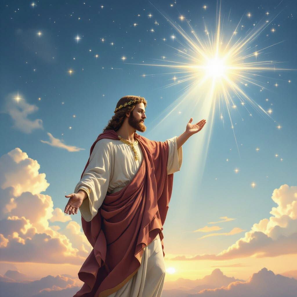 Saint Jude Thaddeus Radiating Celestial Light