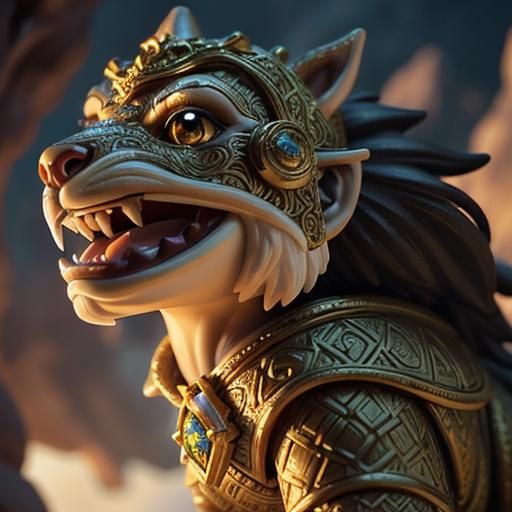 Doric D&D Bobblehead Action Figure Close-Up