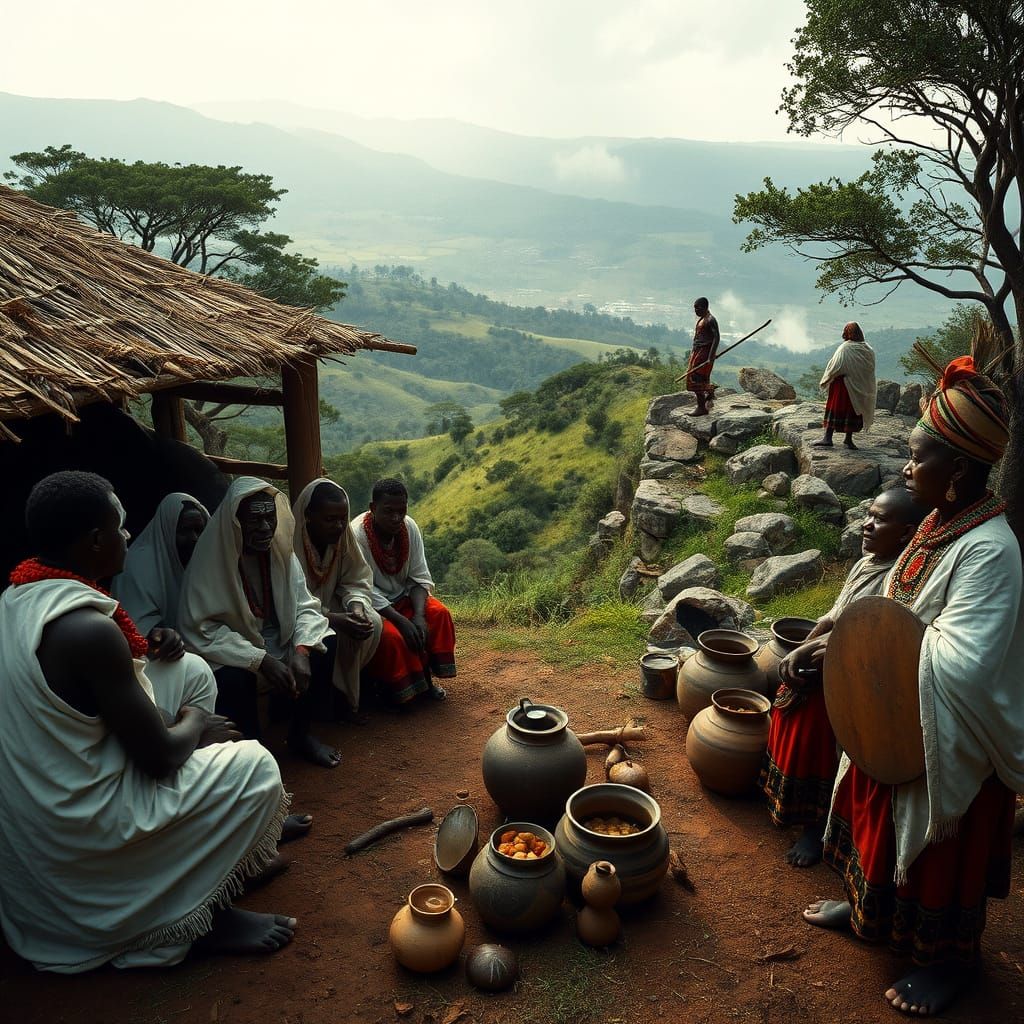 African Xhosa Warriors & Healers in Sacred Ceremony