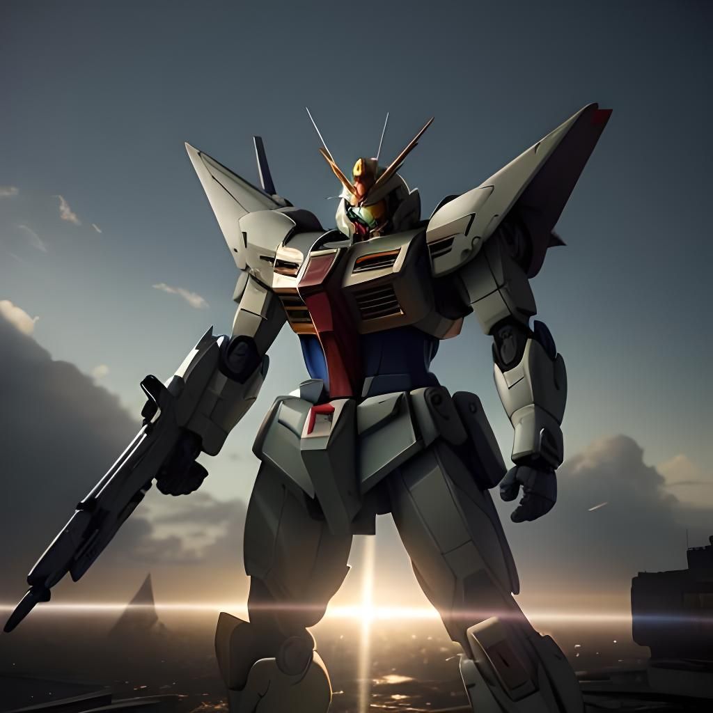 Woman in Gundam Suit: 3D Game Cinematic