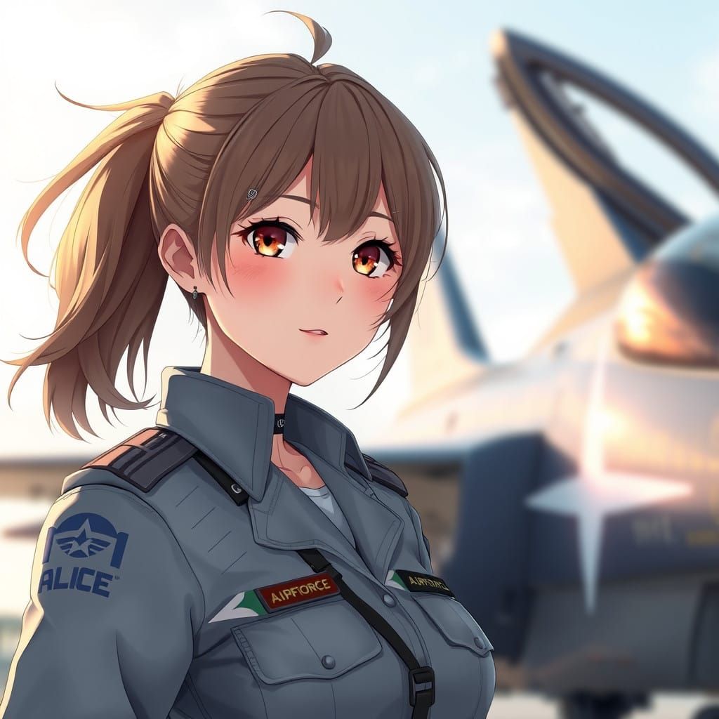 Elegant Fighter Pilots in High-Definition Aesthetic