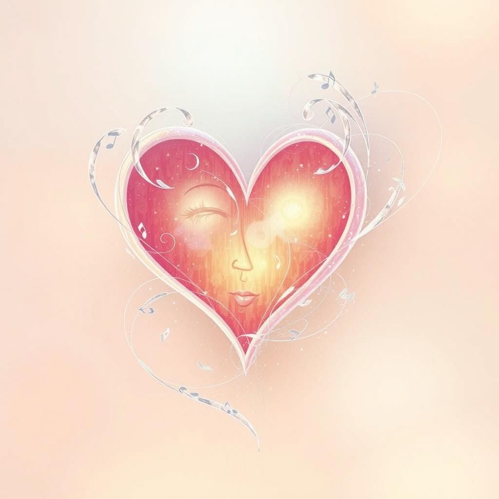 Musical Heart Dreamscape: Digital Painting with Textures