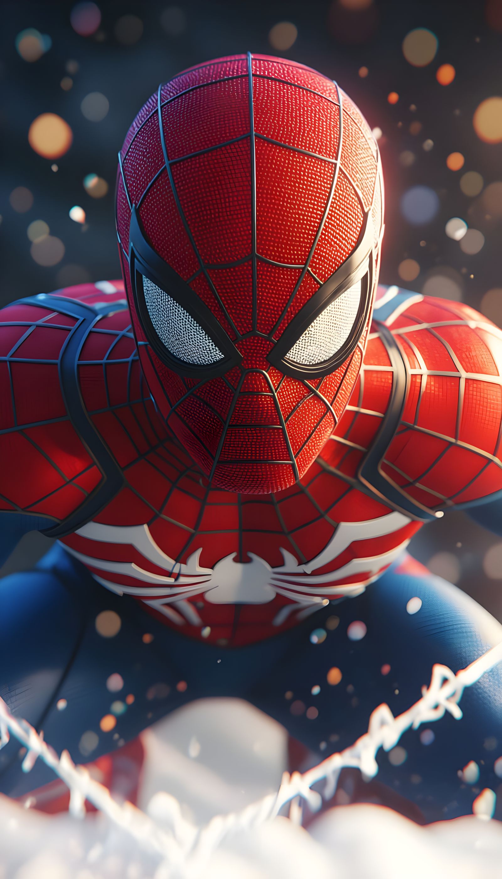 Epic Spiderman Portrait in Pixar Disney Style