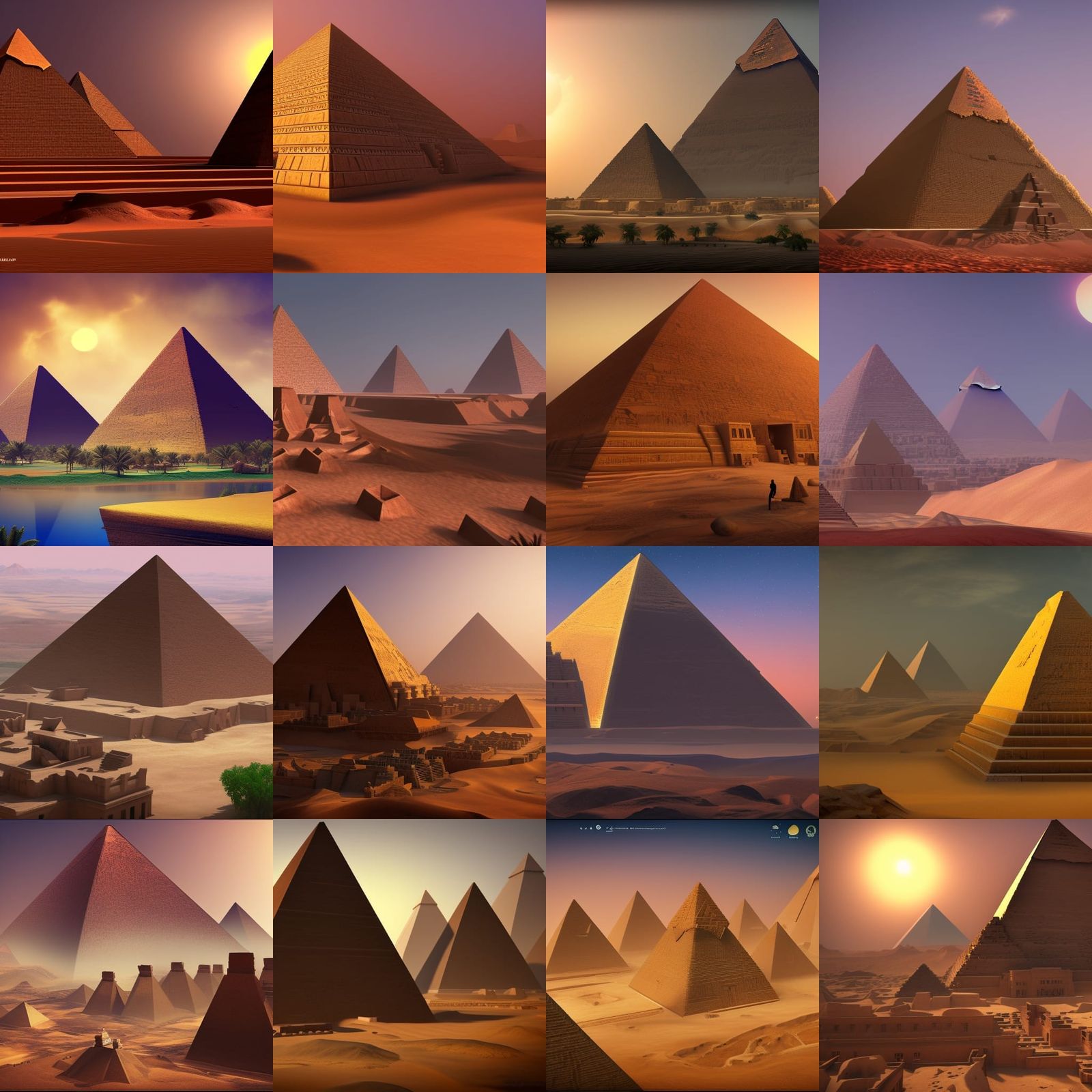 Stunning Sudanese Pyramids in Detailed Matte Painting