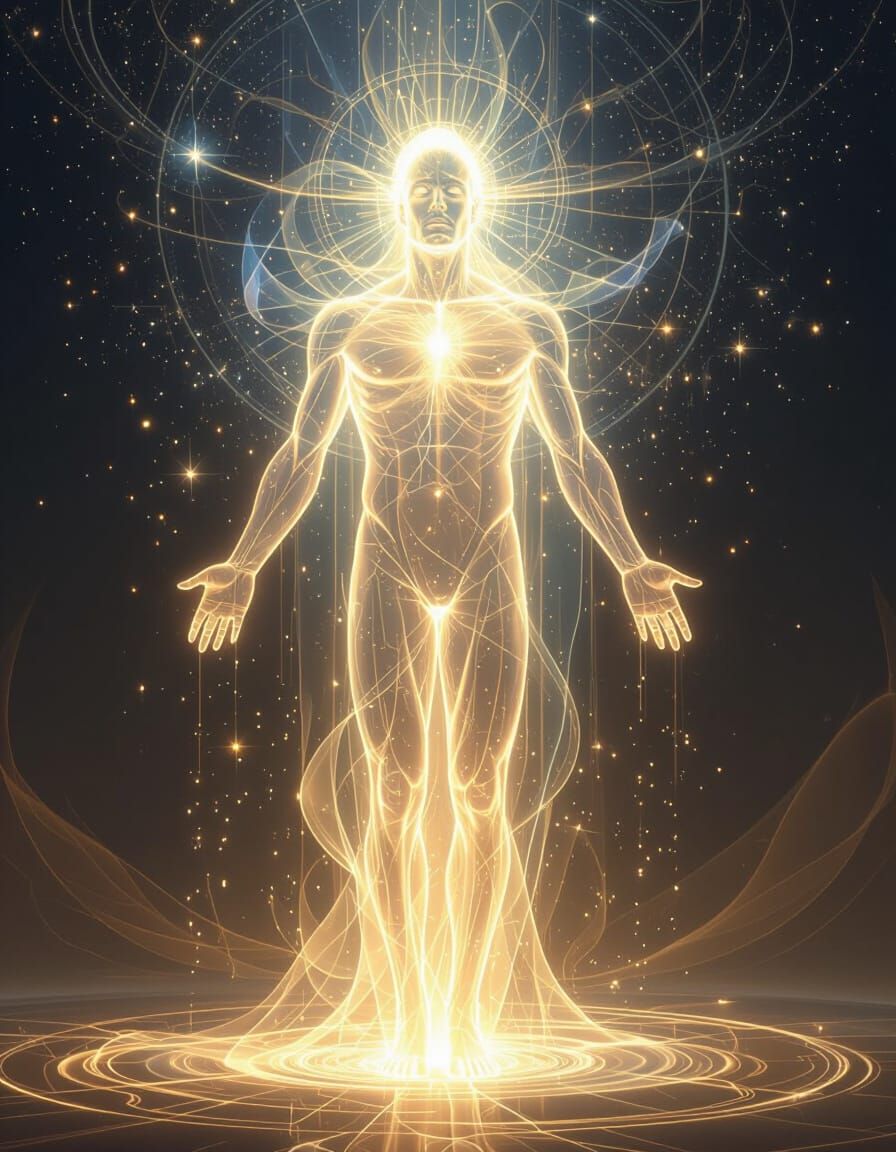 Spiritual Being of Light Restoring Cosmic Harmony