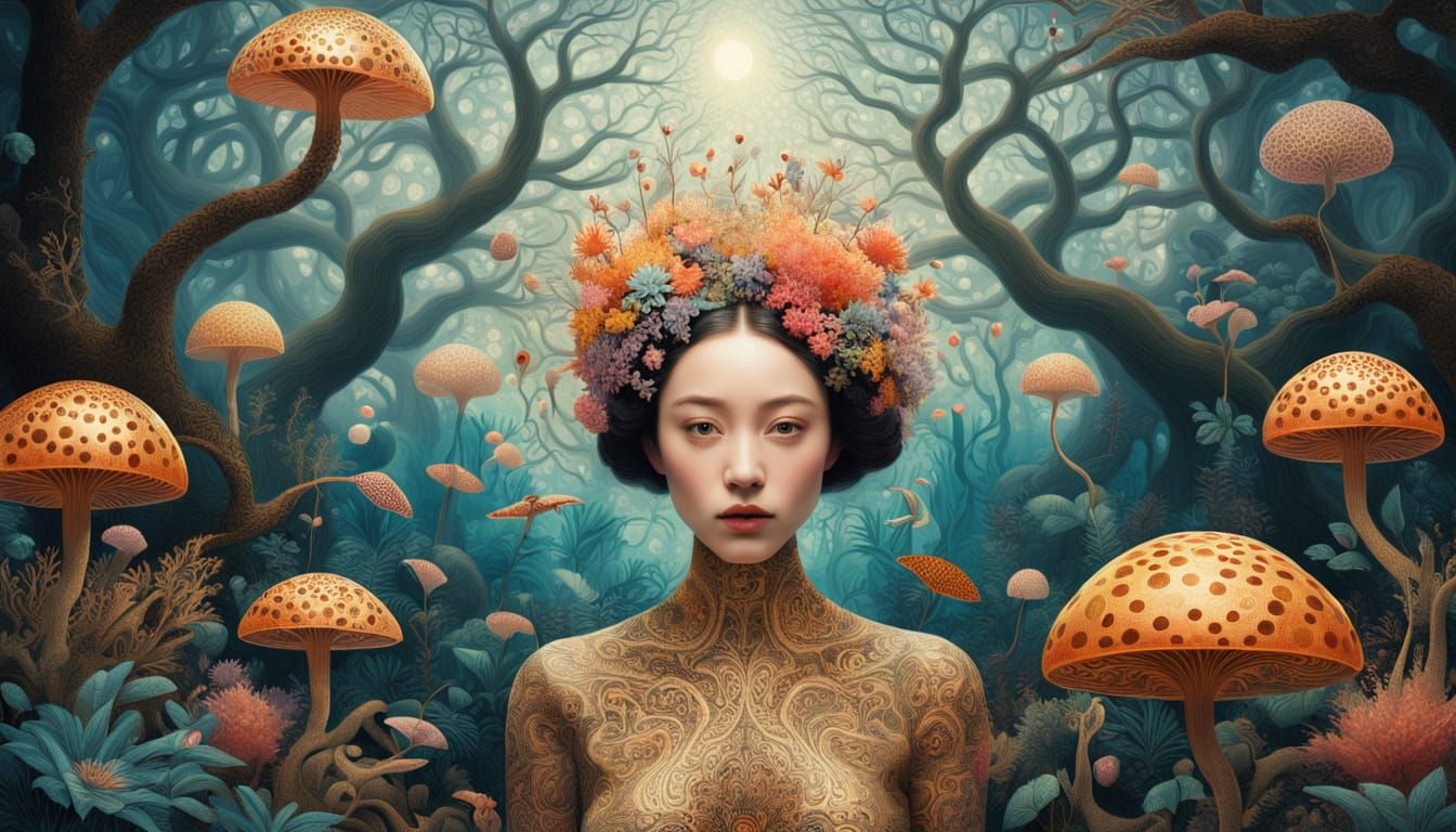 Ethereal Whispers of Spring in Whimsical Fantasy Art
