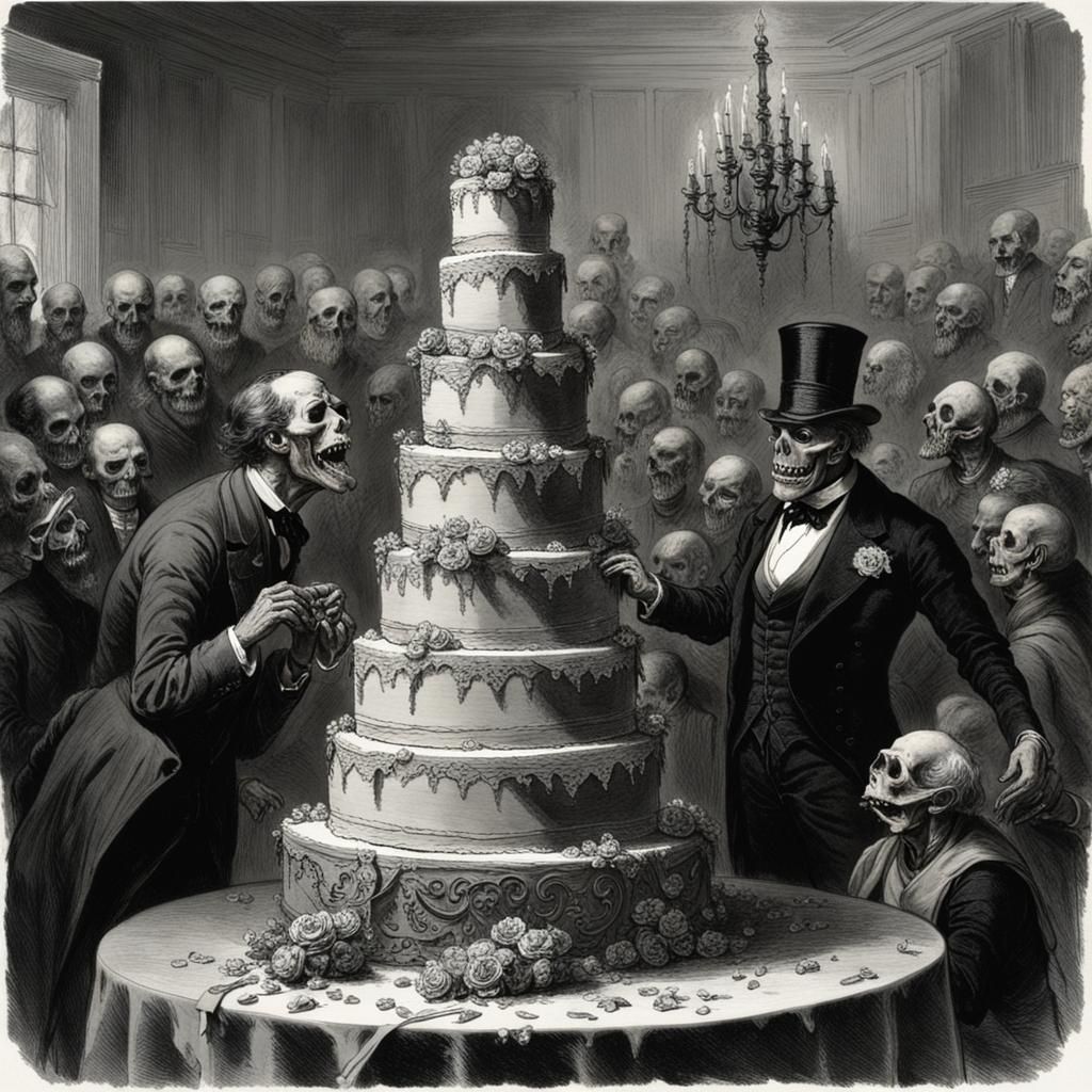 Horrific Wedding Cake Devours Bride and Groom