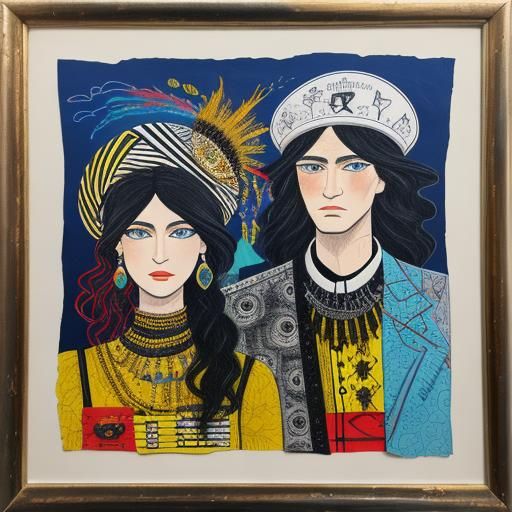 Surrealist Maximalist Mixed Media Creation