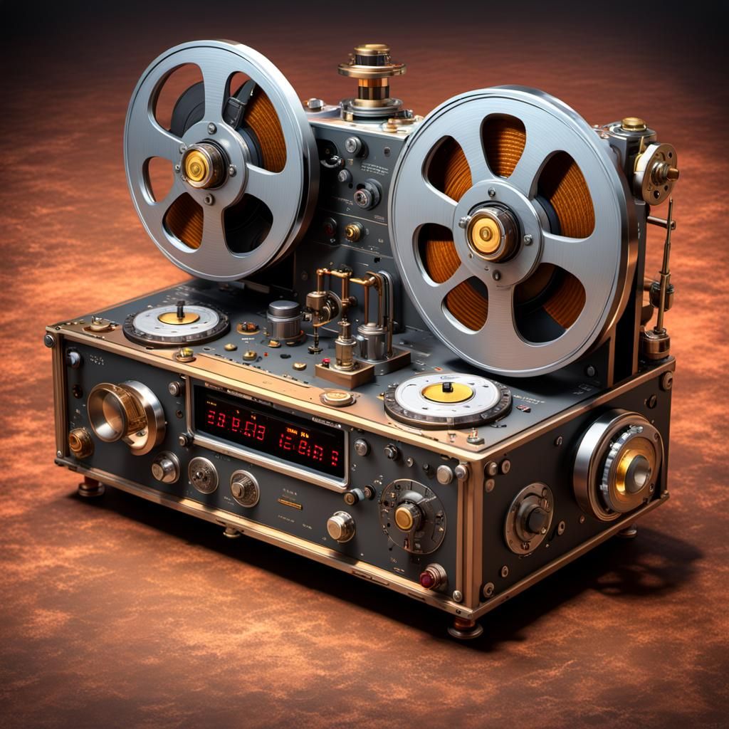 NAGRA Recorder: Steampunk Concept Art in 3D