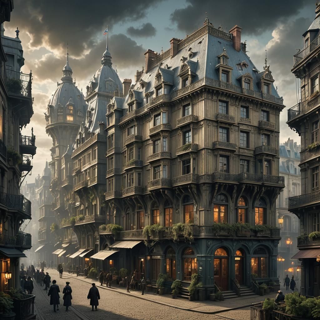 Jules Verne's Nantes House in 19th Century Style