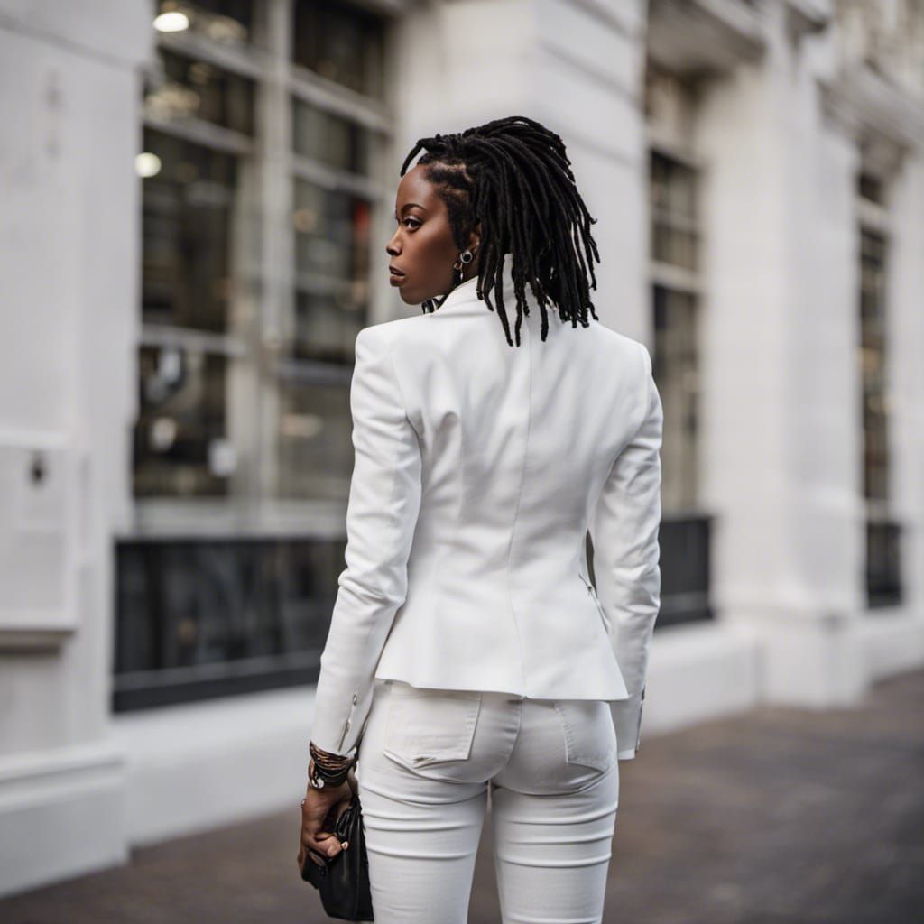 Woman in Blazer, Back View