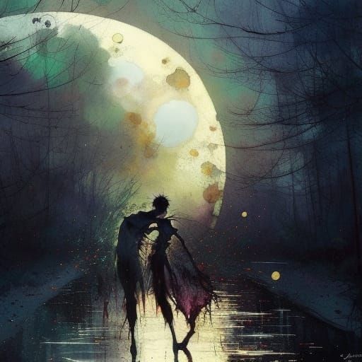 Lovers Divided by Sun and Moon, Speedpaint Style