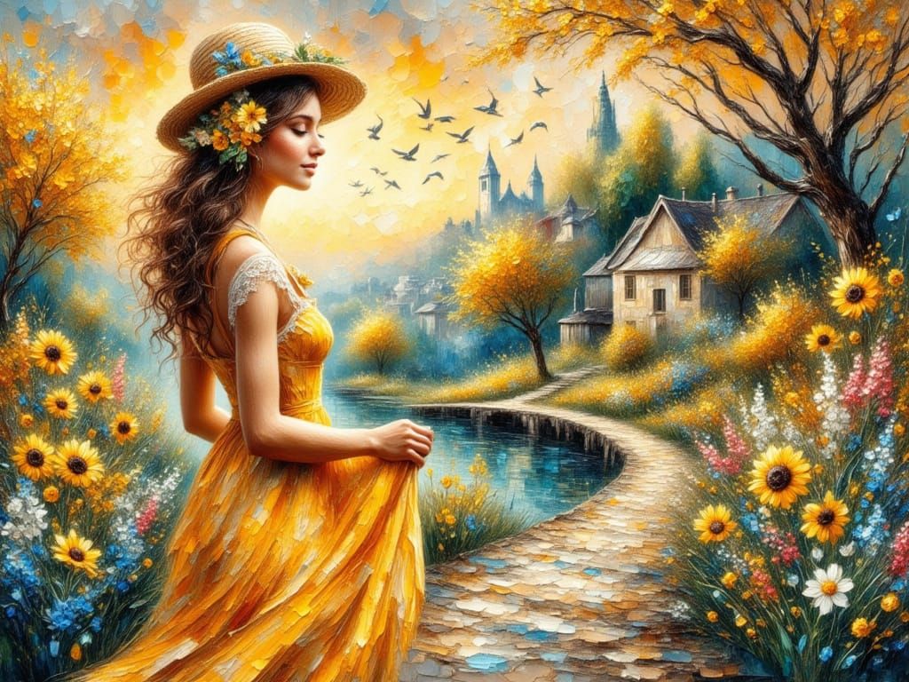 Enjoying the summer landscape