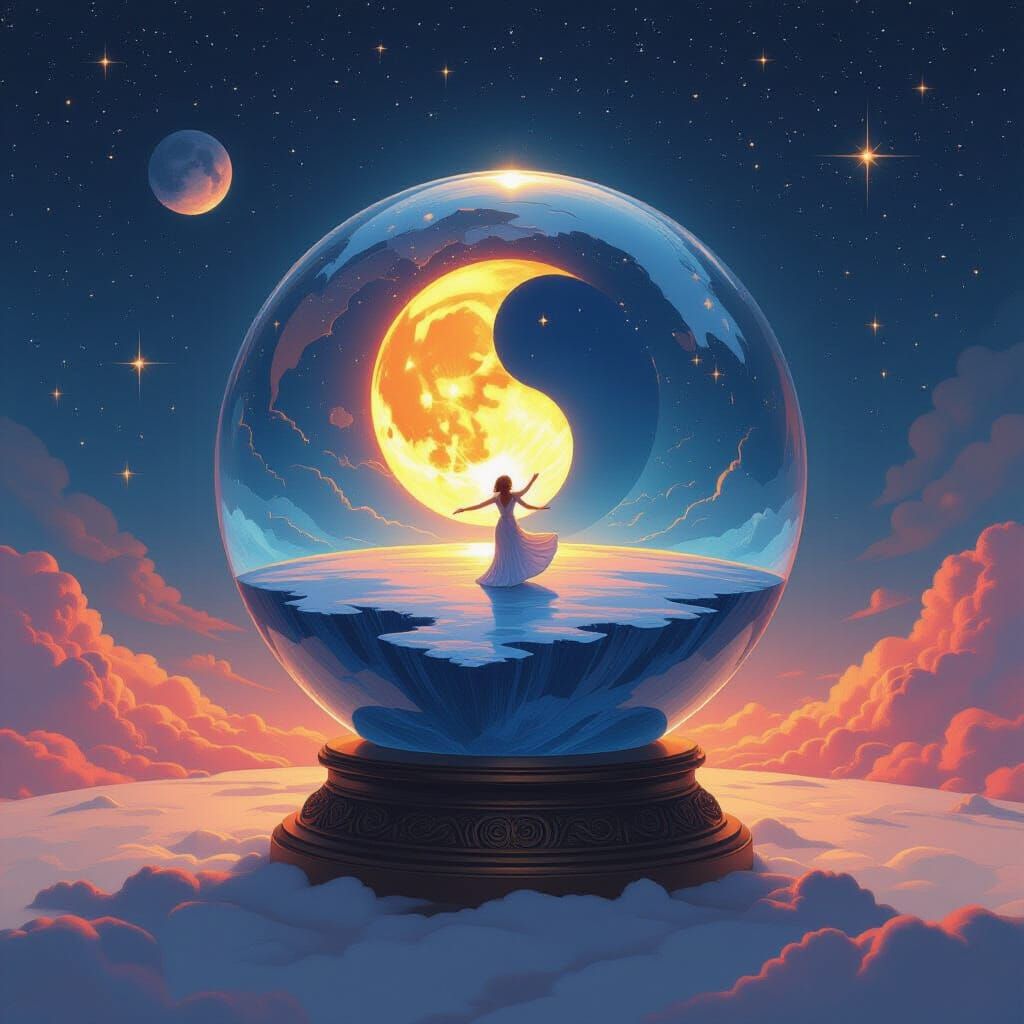 Flat Earth in Crystal Ball, Psychedelic Cosmos