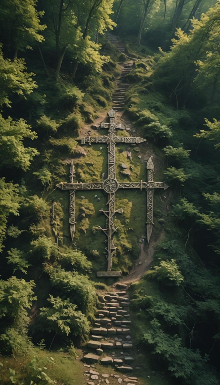 At the medieval crossroads of the Old Cross Valley. Epic