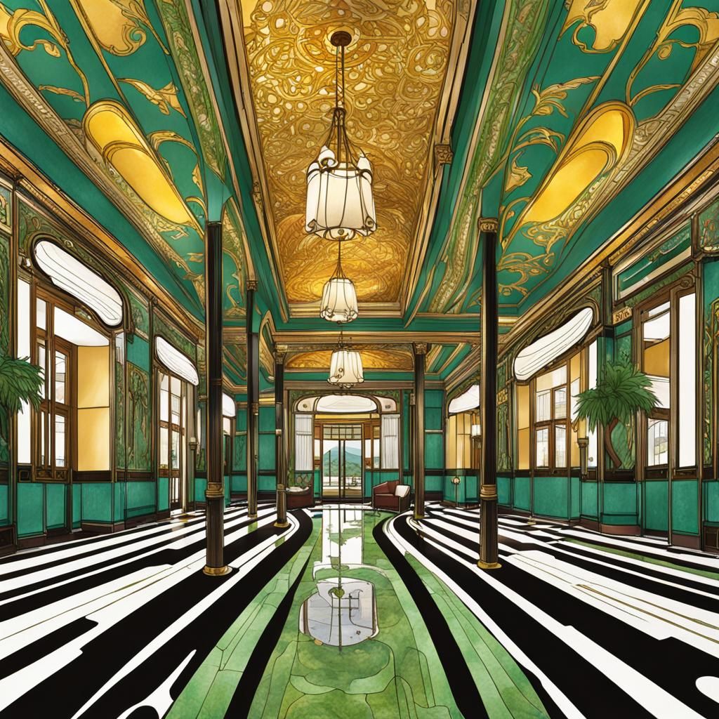 Elegant Art Nouveau Hotel Design