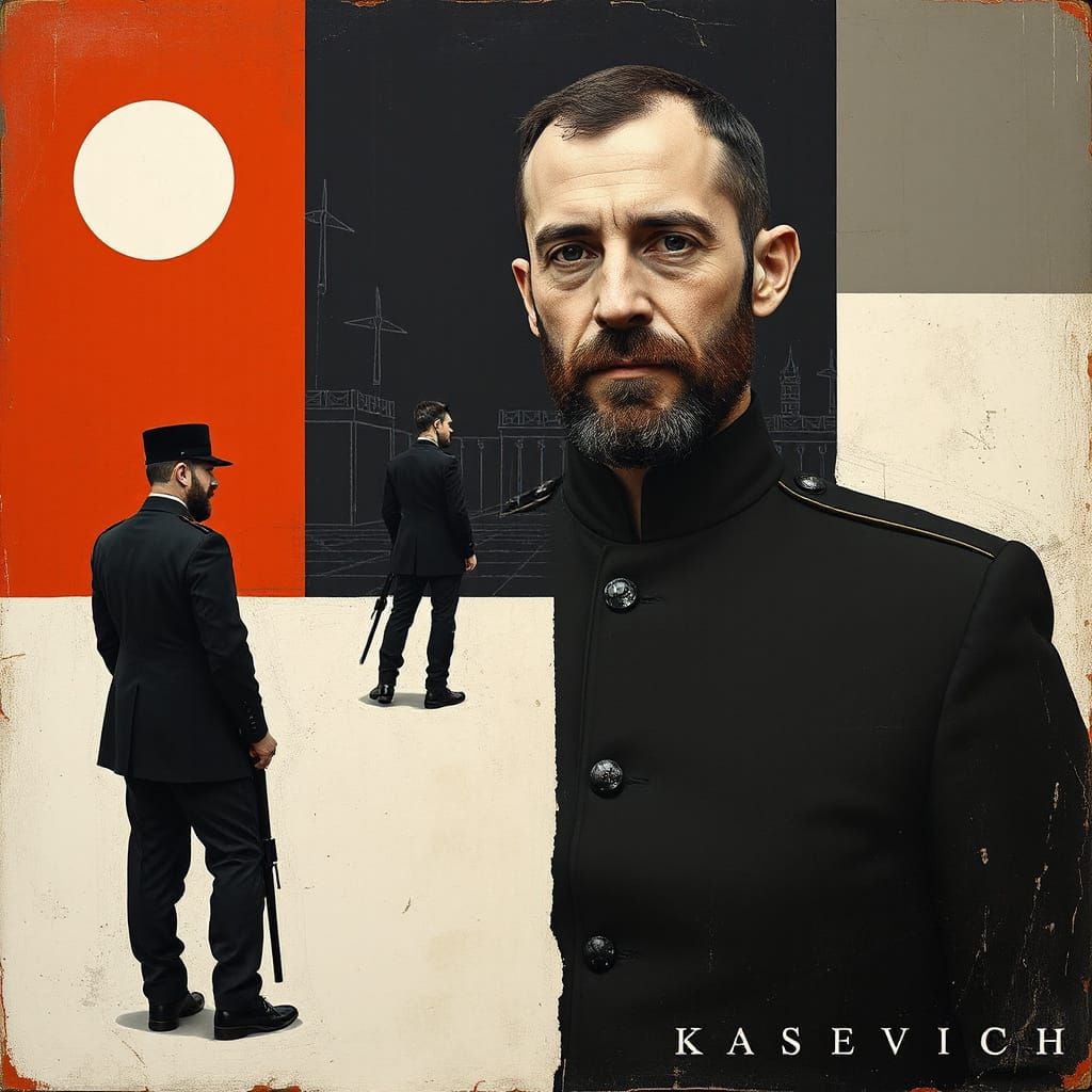 Abstract Composition in Suprematist Style