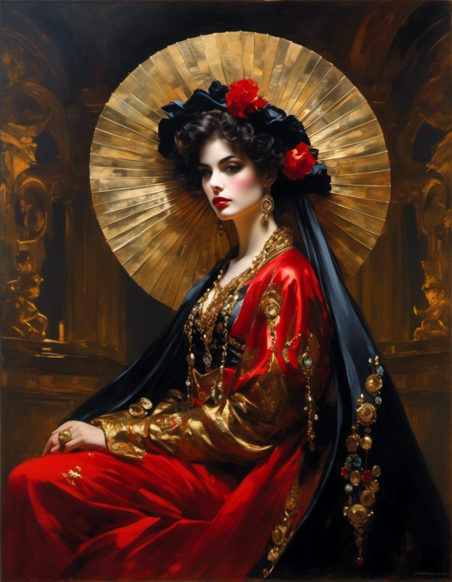 Chiaroscuro Portrait Inspired by Classical Masters