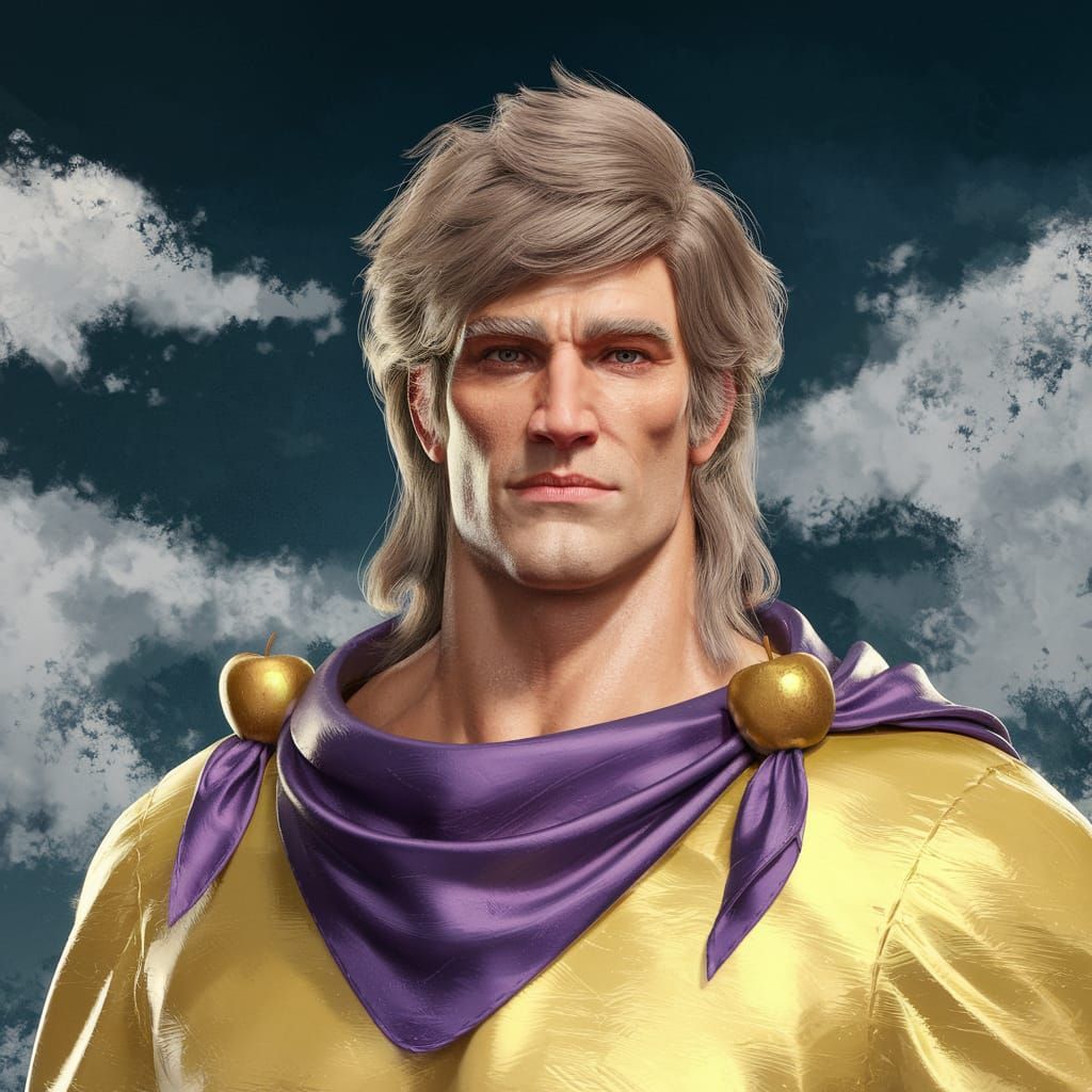 Hyperdetailed Portrait of Eochaidh in Splash Art Style