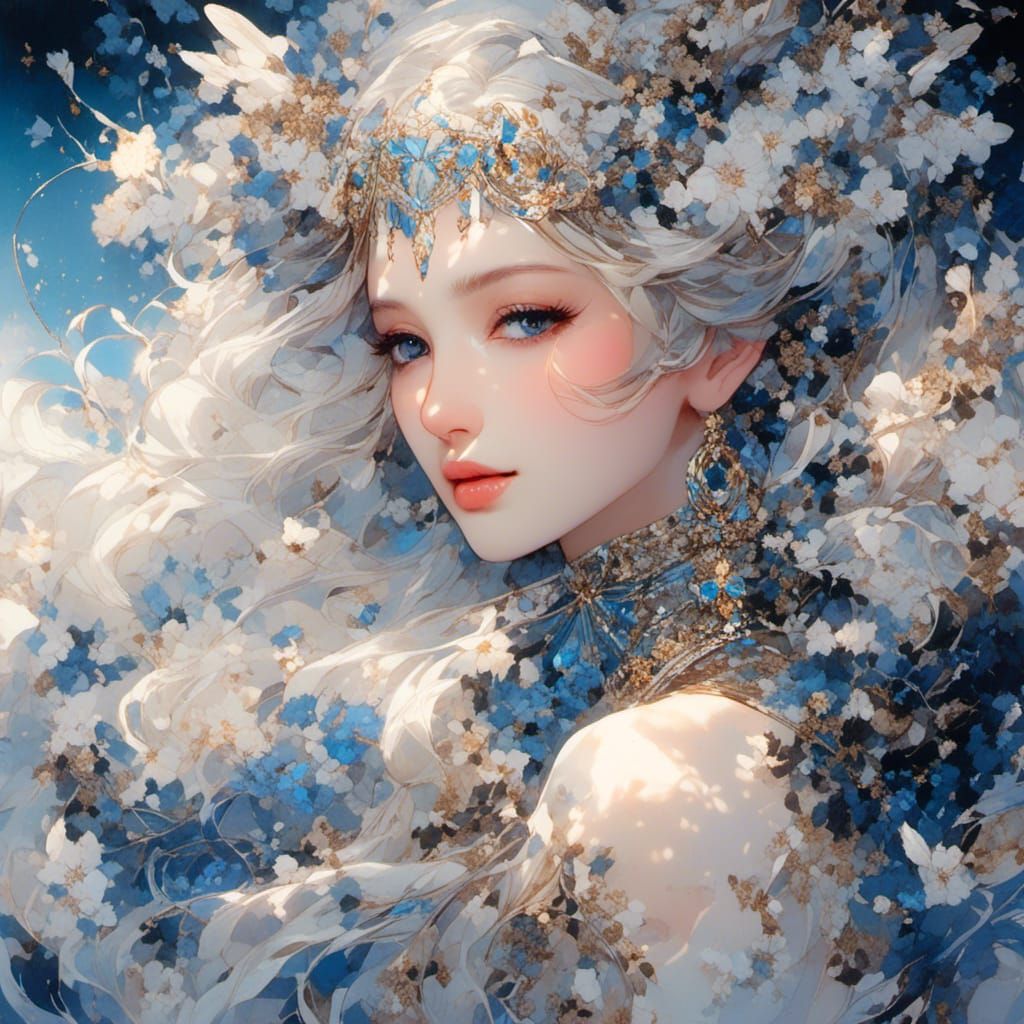 Zentangle Midnight Cat in Cosmic Garden