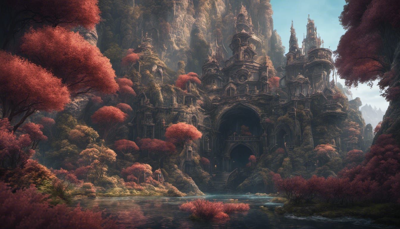 Detailed Matte Painting of Edithcolea Grandis Flower