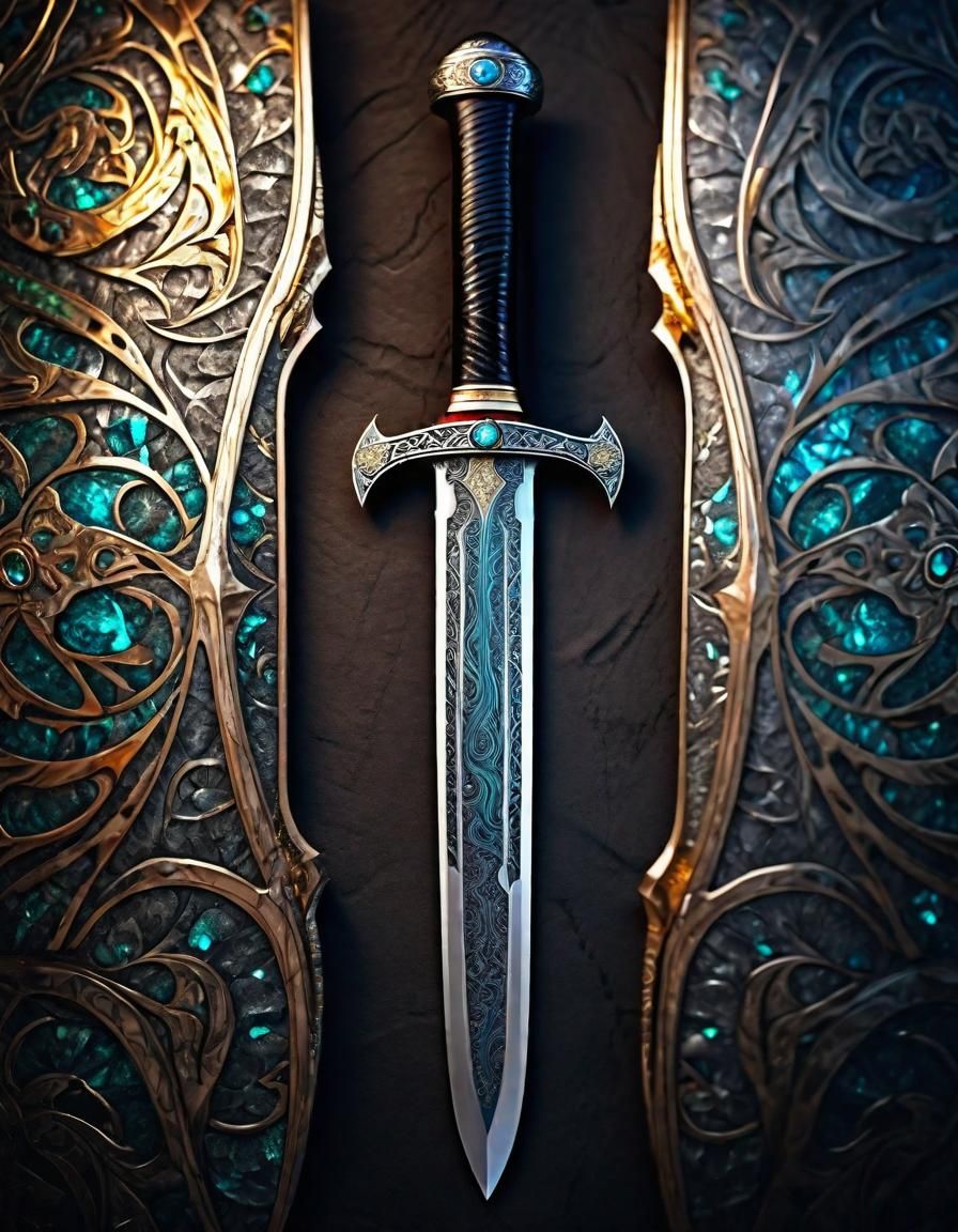 Damascus steel sword.