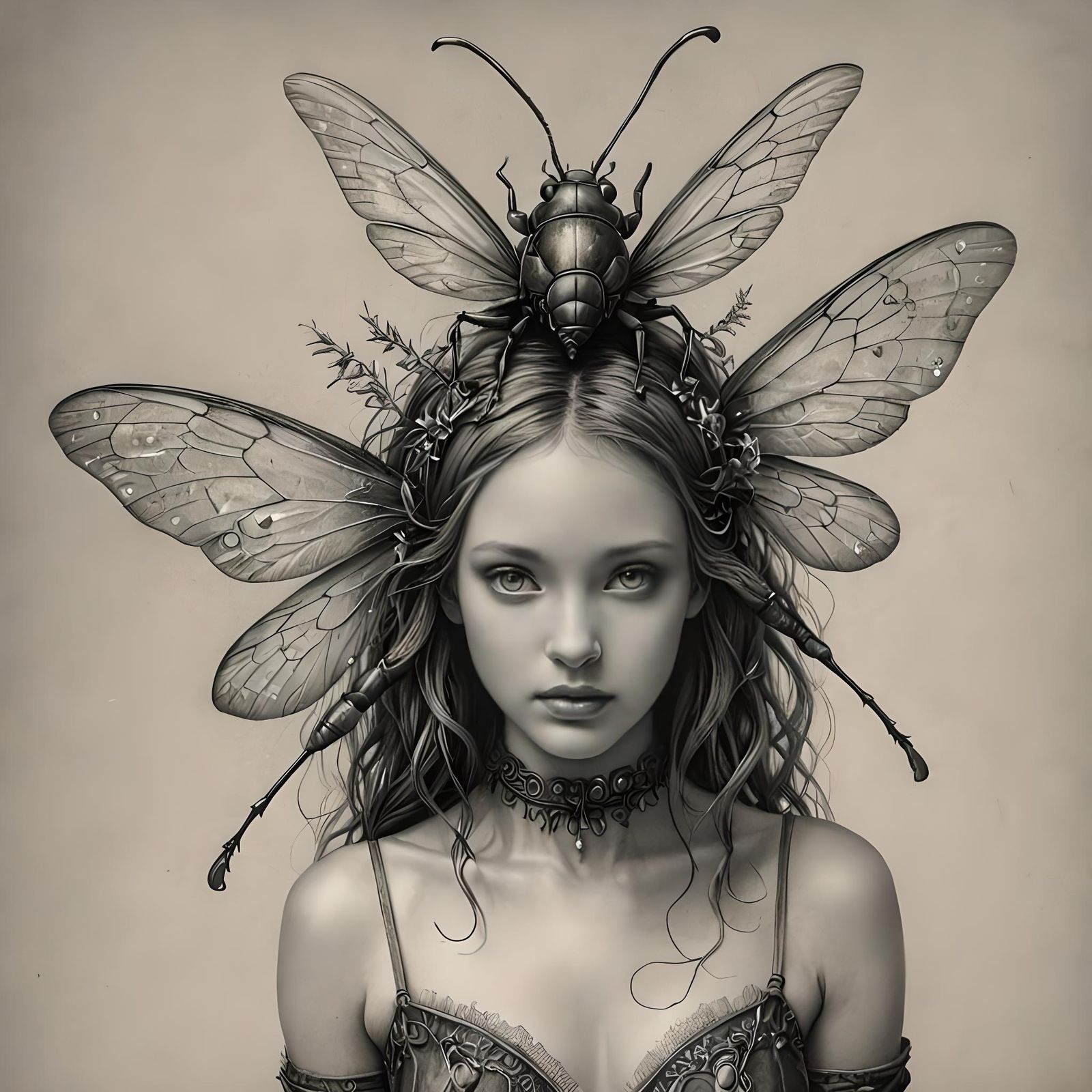 Surreal Firefly Portrait