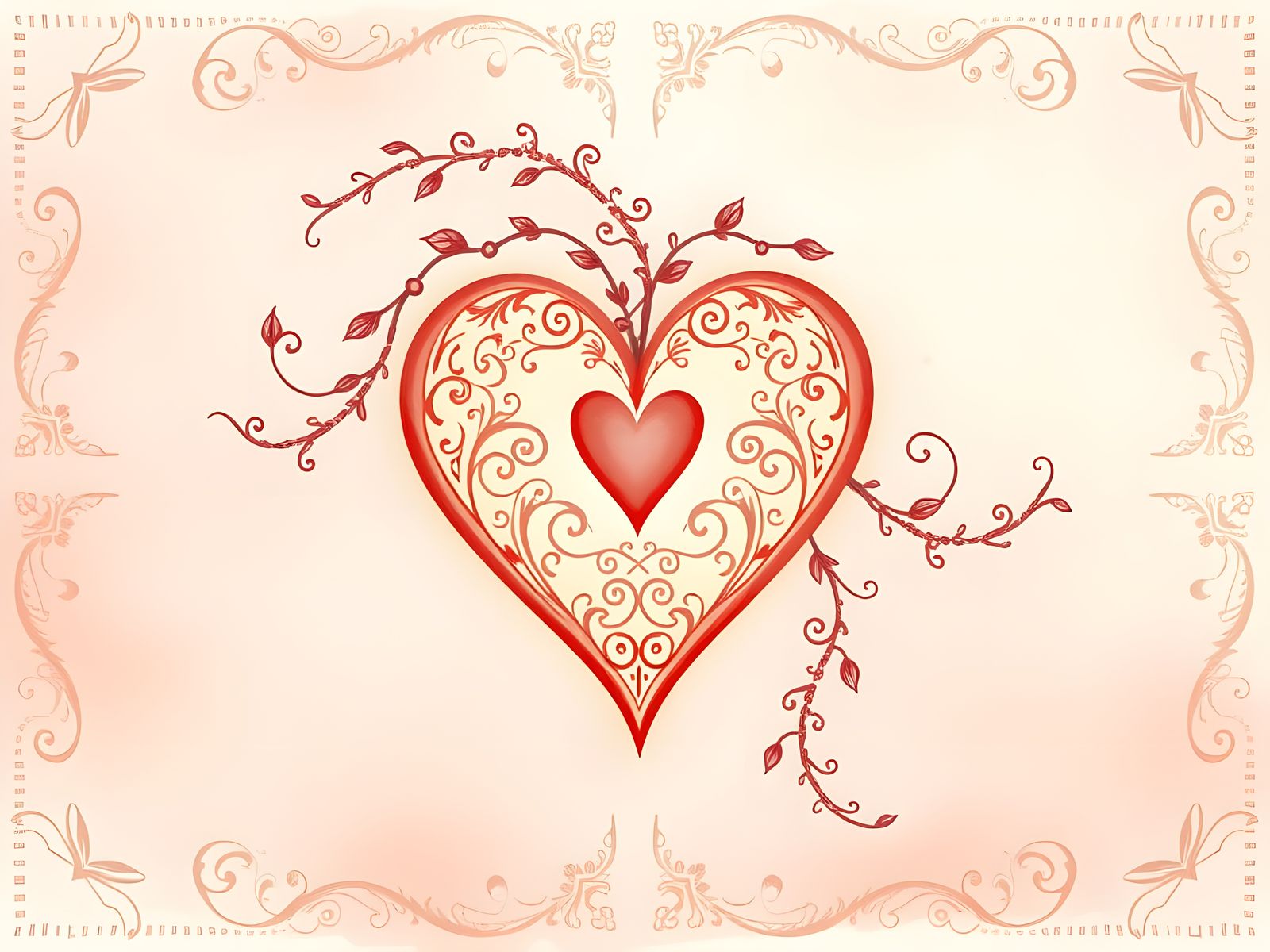 Whimsical Valentine's Day Scene in Pastel Hues