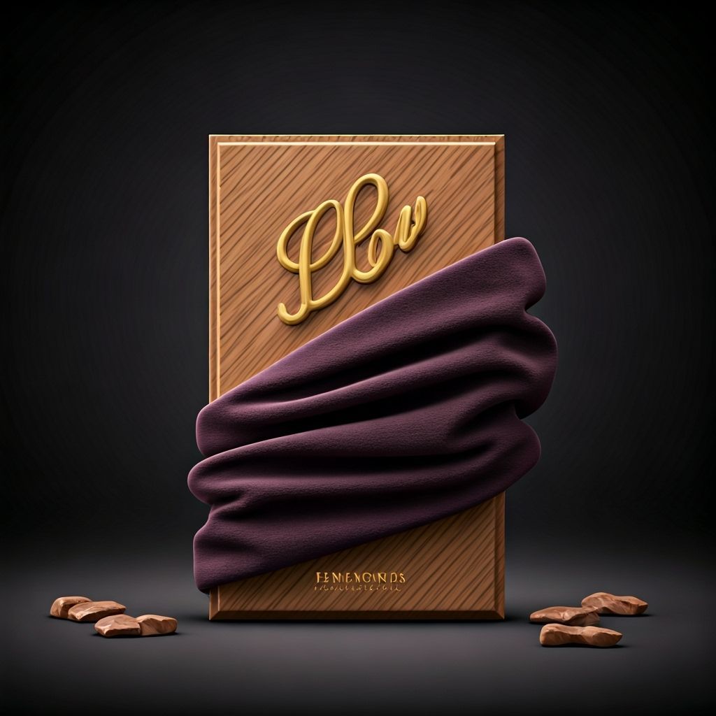 Surreal Luxury Chocolate Bars in Velvet and Oak