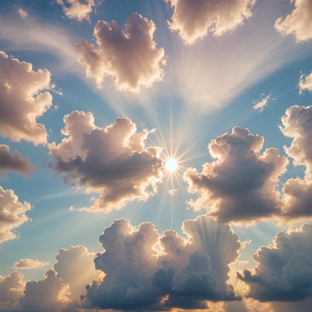 Angelic Baby Animals in Pastel Sunlight