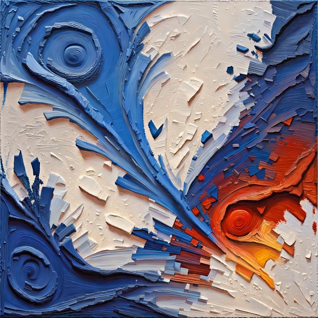 Impasto Painting Technique Example