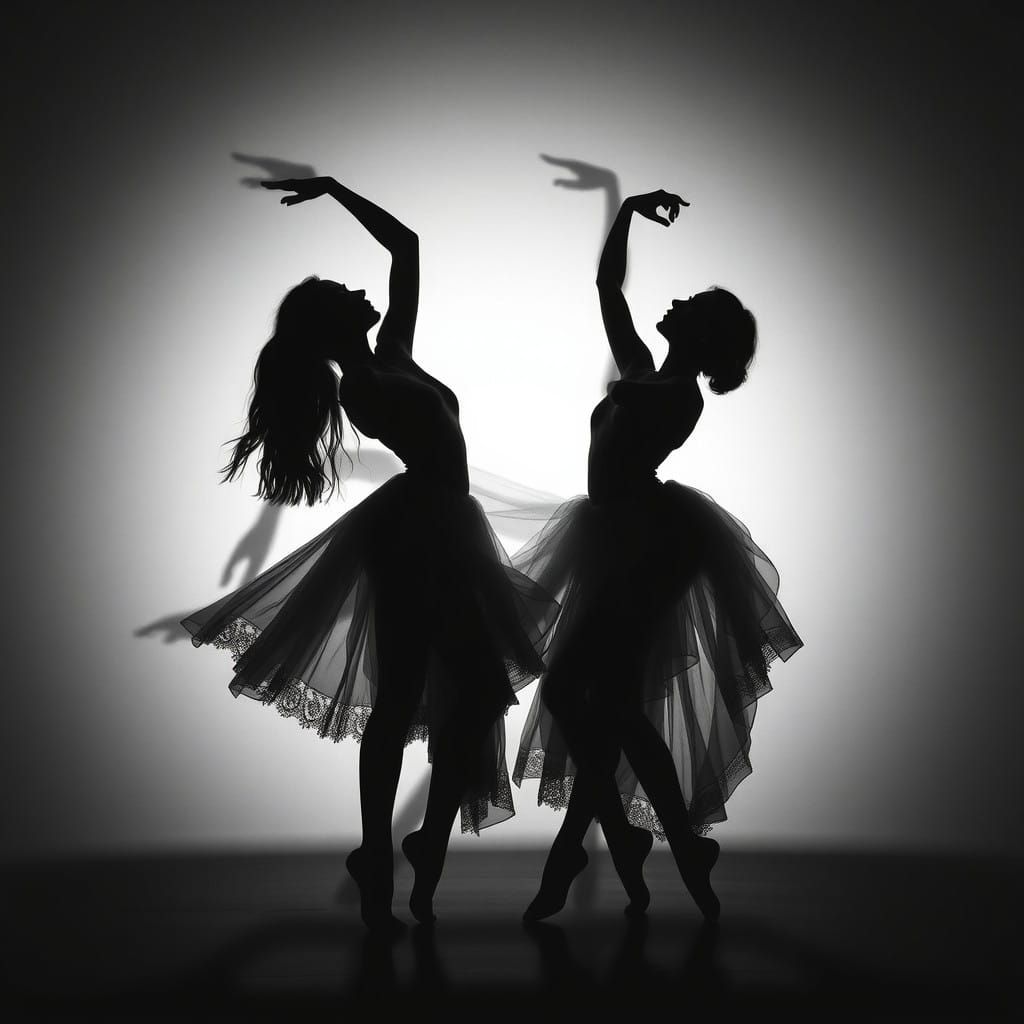 Shadows and Lights Dance in Ethereal Forms