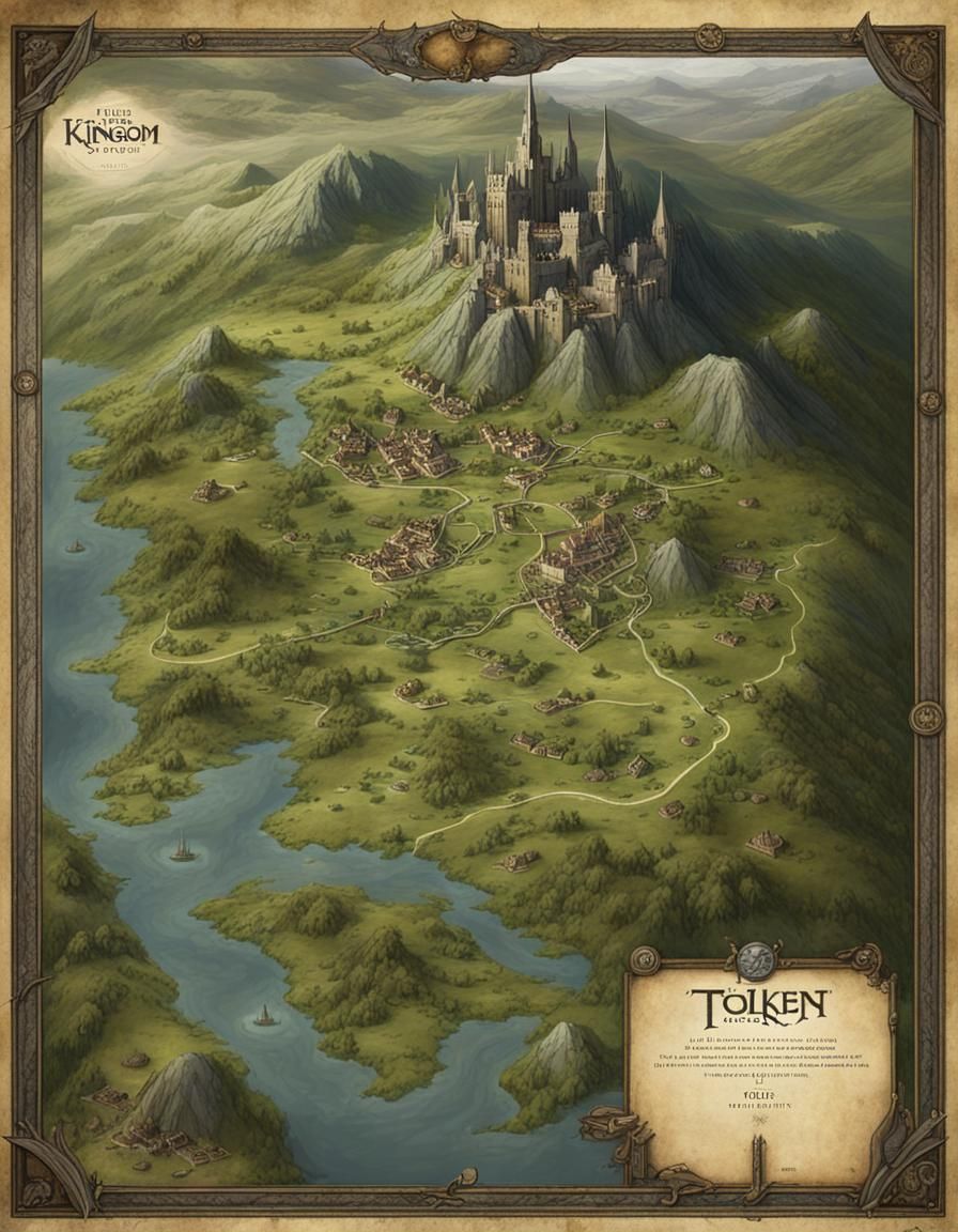 Arnor Map: Middle-earth Kingdom of Tolkien