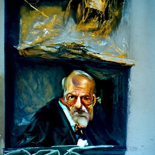 Classic Oil Portrait of a Contemplative Man