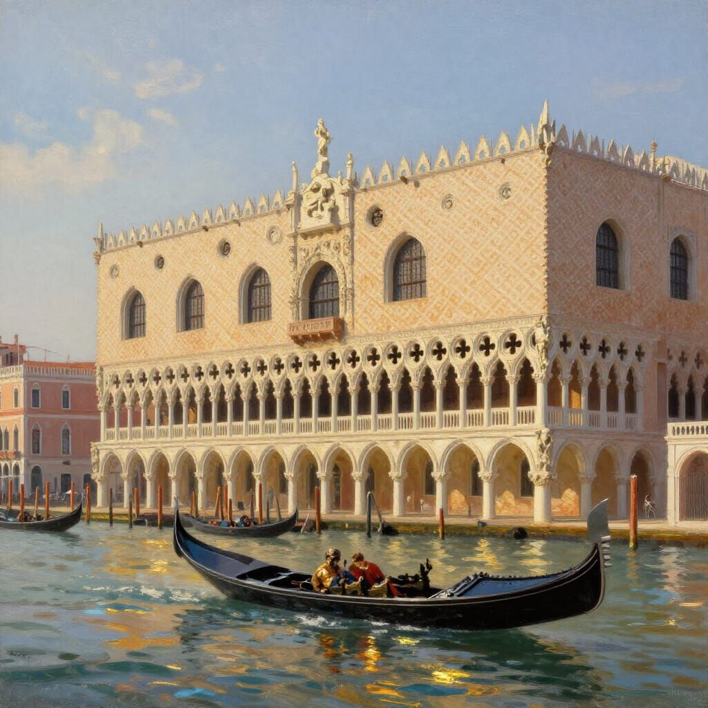 Venice Customs House in Baroque Style