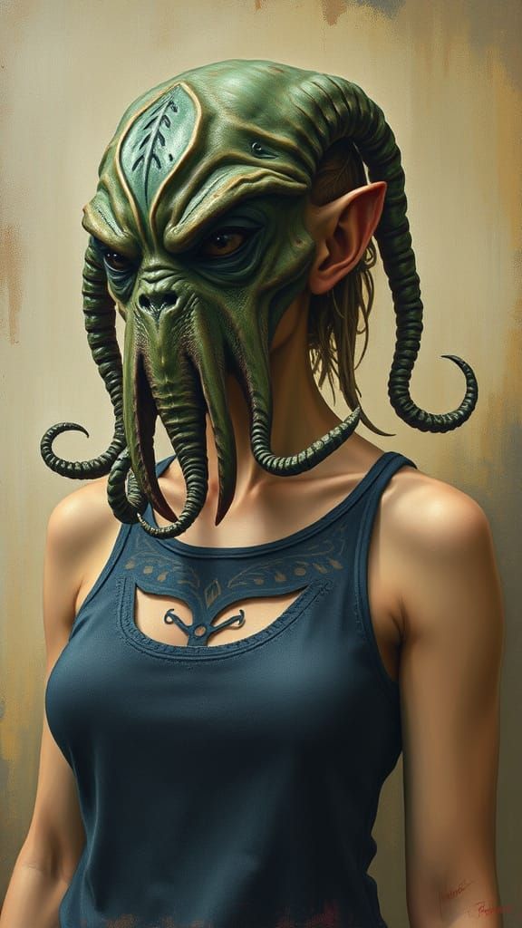 Lady Portrait in Digital Art Style