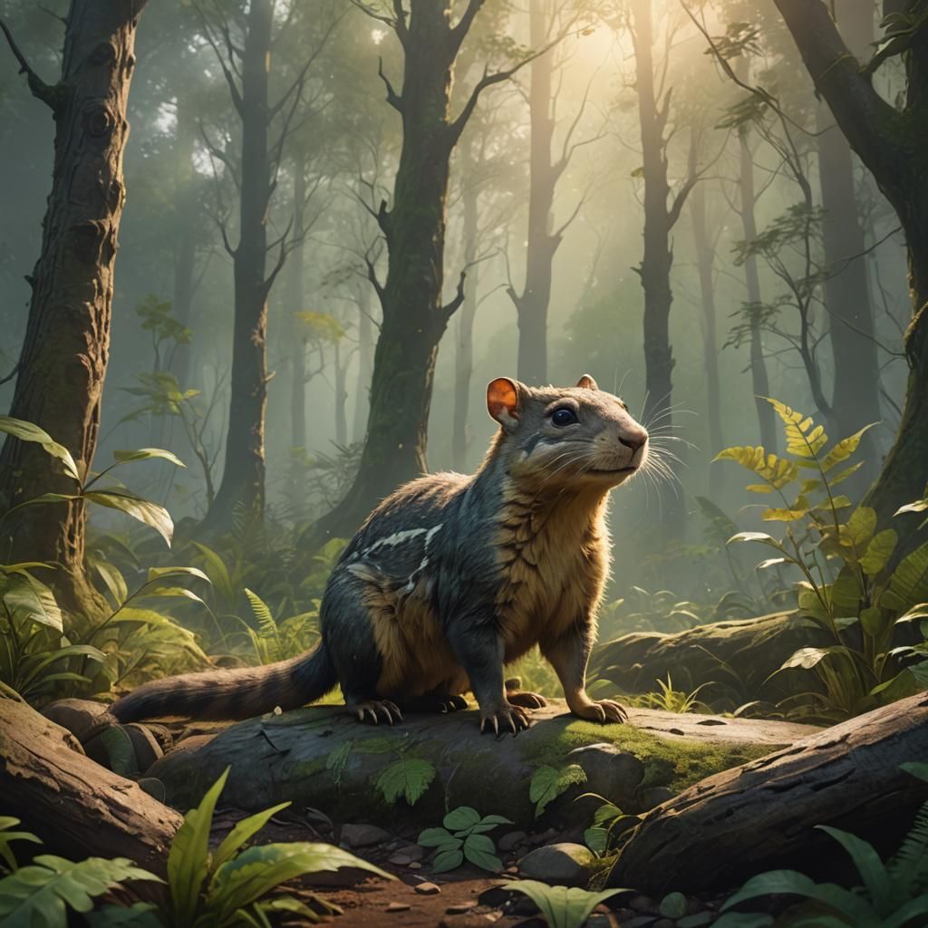 Surreal Dawn in a Primeval World